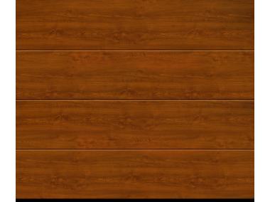 Zdjęcie: Brama garażowa segmentowa automatyczn IsoMatic Deco Color złoty dąb 250x212,5 cm HORMANN