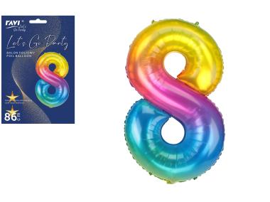 Zdjęcie: Balon foliowy LGP 102/86 cm Jelly Cyfra 8 DECOR