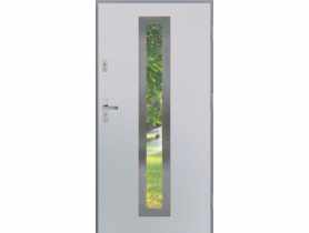 Drzwi zewnętrzne stalowo-drewniane Disting Otello 03 Biały 90 cm prawe KR CENTER