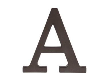 Zdjęcie: Litera "A" plastikowa brązowa 90 mm METRO