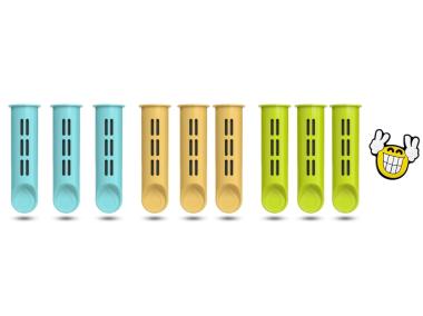 Zdjęcie: Filtry do butelki bez zakrętki 3 pak + Pin przypinka multikolor  DAFI