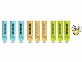 Filtry do butelki bez zakrętki 3 pak + Pin przypinka multikolor  DAFI