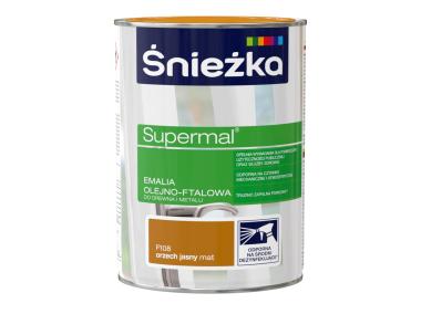 Zdjęcie: Emalia Supermal matowy orzech jasny F108 0,8L ŚNIEŻKA