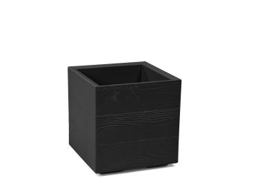Zdjęcie: Kwietnik Karo 300x300x300 mm deska recycled, czarny LAMELA
