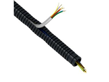 Zdjęcie: Rura karbowana techniczna RKTr/PE 16 mm czarna rozcięta - 25 m AKS Zielonka