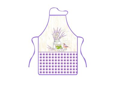 Zdjęcie: Fartuszek kuchenny Lavender II 50x76 cm 0318FS25 EUROMAT