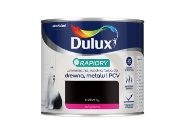 Zdjęcie: Farba do drewna, metalu i PCV Rapidry 0,4 L czarny DULUX