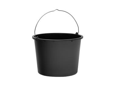 Zdjęcie: Wiadro budowlane z tworzywa sztucznego, kolor czarny, 20 litrów STELLA GREEN