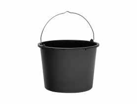 Wiadro budowlane z tworzywa sztucznego, kolor czarny, 20 litrów STELLA GREEN