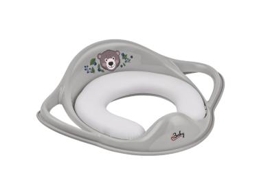 Zdjęcie: Nakładka sedesowa dla dzieci miękka Misiu Leśna Ferajna, szary NERGIS