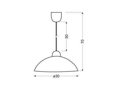 Zdjęcie: Lampa sufitowa wisząca 1x60 W E27 Lukrecja CANDELLUX