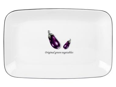 Zdjęcie: Półmisek Toskania z porcelany New Bone 23 cm wzór 4 Aubergine DECOR