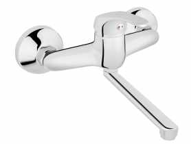 Bateria umywalkowa ścienna Basic, chrom FERRO