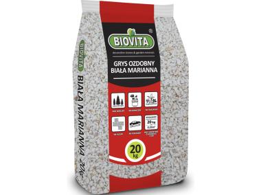 Zdjęcie: Grys Biała Marianna 4-10mm 20 Kg BIOVITA