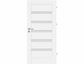 Drzwi wewnętrzne Credo 90L biały, mleczna szyba, pokój NAWADOOR