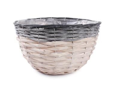 Zdjęcie: Osłonka wiklinowa na doniczkę 28x28x15 cm TIN TOURS