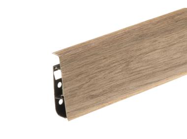 Zdjęcie: Listwa przypodłogowa PVC Hi Line Prestige 2,2x7,5 cm 2,50 m Dąb Newada Mat CEZAR