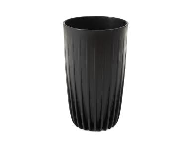 Zdjęcie: Donica wysoka Mira 250 mm Eco recycled, czarny LAMELA