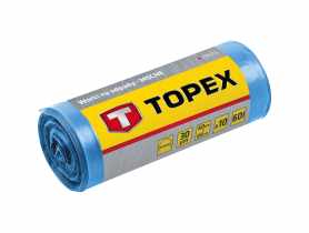 Worki na odpady 240 L, niebieskie, 45 mic TOPEX