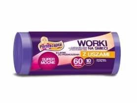 Worki na śmieci 60 L -10 szt. z uszami PRAKTYCZNA