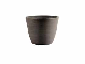Doniczka 15x15x12,3 cm ekologiczna brązowa TIN TOURS