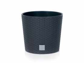 Donica Rato Round antracyt 20 cm PROSPERPLAST