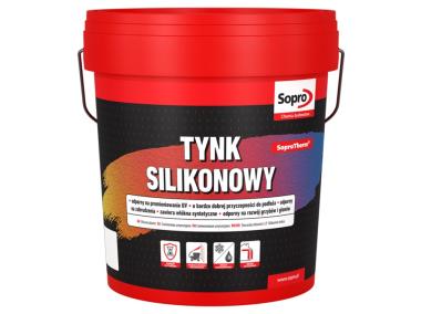 Zdjęcie: Tynk silikonowy Soprotherm 1,5 mm baza T 25 kg SOPRO