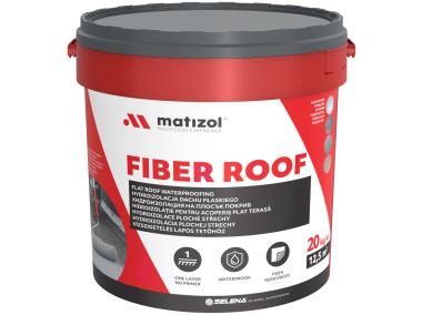 Zdjęcie: Hydroizolacja dachu płaskiego Fiber Roof 20 kg biały MATIZOL