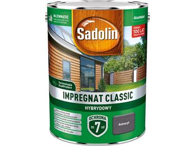 Zdjęcie: Impregnat Classic Hybrydowy antracyt 4,5 L SADOLIN