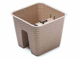 Doniczka balkonowa Ratolla mocca 28 cm PROSPERPLAST