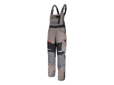 Zdjęcie: Ogrodniczki Khaki czarne ze wstawkami ze stretchu,slim fit LAHTI PRO