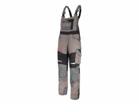Ogrodniczki Khaki czarne ze wstawkami ze stretchu,slim fit LAHTI PRO