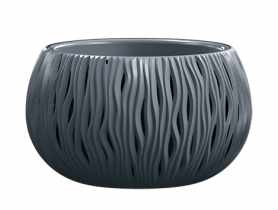 Doniczka Bowl Sandy antracytowy 370x210 mm PROSPERPLAST