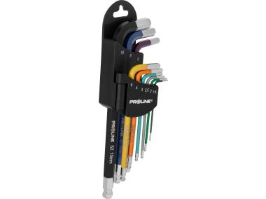 Zdjęcie: Klucze imbusowe z kulką kpl. 9 szt. 1,5-10 mm, S2, PROLINE