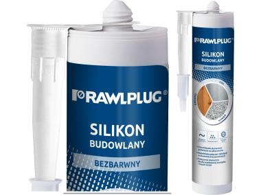Zdjęcie: Silikon budowlany bezbarwny 300 ml RAWLPLUG