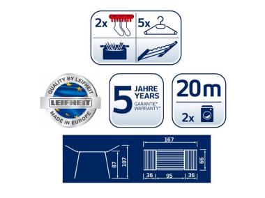 Zdjęcie: Suszarka Pegasus 200 Solid Comfort LEIFHEIT