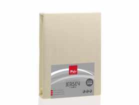 Prześcieradło Jersey z gumką 220x200 cm ecru MISS LUCY