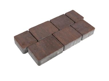 Zdjęcie: Kostka brukowa Trento 8 cm hawaii brązowo-pomarańczowy POLBRUK