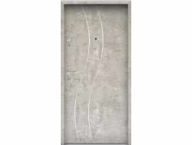 Drzwi wejściowe do mieszkań Bastion R-59 Beton naturalny 90 cm prawe OSPŁ KR CENTER