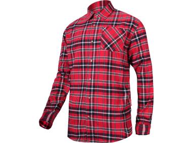 Zdjęcie: Koszula flanelowa czerwono-granatowe, 170g/m2, XL, CE, LAHTI PRO