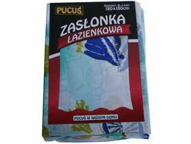 Zasłonka prysznicowa PE 180x180 cm PUCUŚ