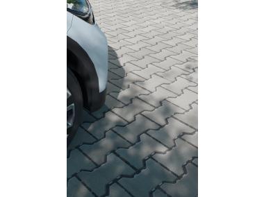 Zdjęcie: Kostka Ekoteka 8x16x20 cm, grafitowy, mini faza POLBRUK