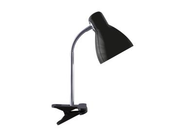 Zdjęcie: Lampka biurkowa Kati E27 Clip kolor czarny max 15 W STRUHM