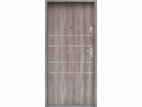 Drzwi wejściowe do mieszkań Bastion A-30 Dąb japoński 80 cm lewe OSPŁ KR CENTER