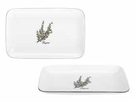 Półmisek Prowansja 25 cm z porcelany New Bone 81483 Thyme RAVI