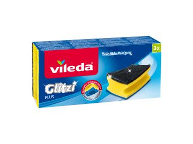 Zdjęcie: Zmywak profilowany Glitzi Plus 3 sztuki VILEDA
