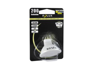 Zdjęcie: Żarówka LED 12V MR16 SMDWW 2,6 W PBT+CV POLUX