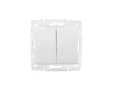 Zdjęcie: Łącznik dwugrupowy Logi 02-1010-102 biały KANLUX