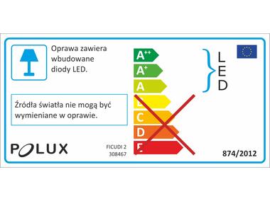 Zdjęcie: Listwa LED  Ficudi WE17502 2x6W biała POLUX