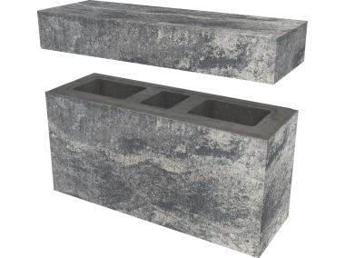 Zdjęcie: System ogrodzeniowy Murro XL daszek10x22x67,2 cm nerino II POLBRUK